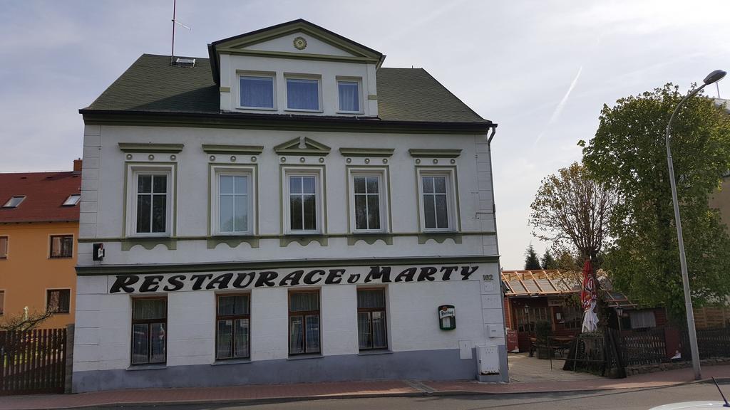 Restaurace U Marty Hotel Dubí Exterior foto